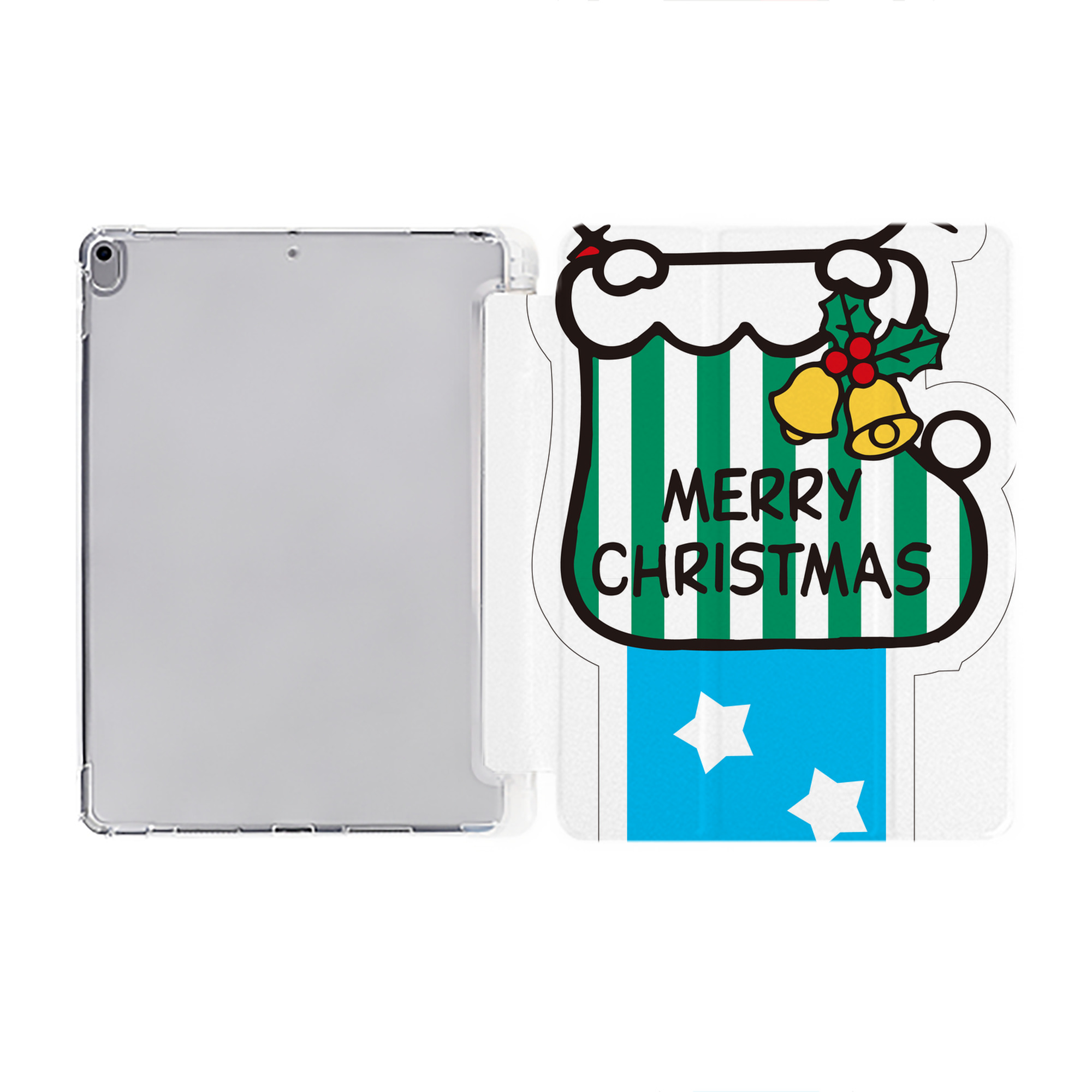 （画像用） Hello Kitty ハローキティ IPad ケース ペン収納付き 三つ折りスタンド PUレザー×シリコン 対応機種9.5/10.5/10.9インチ